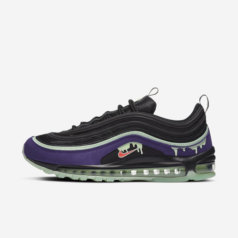 Sneakers Nike Air Max 97 Noir 1734-965 Black/Court Purple/Flash Crimson Homme | NEE-30482887